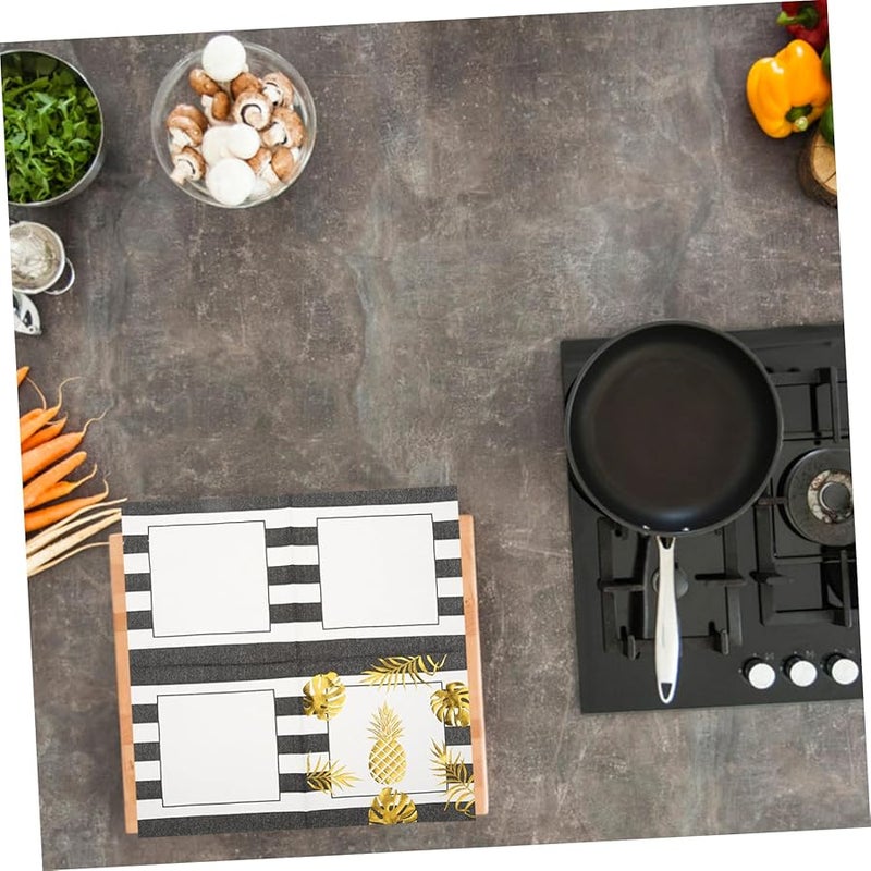 مناديل ورقية مطرزة بالذهب 40 قطعة من لب الخشب البكر لحفلات العشاء وحفلات الزفاف - Image 4